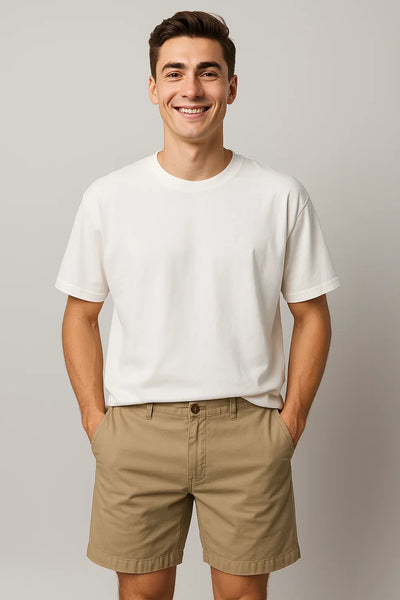 Short d'Été Décontracté Tendance pour Homme – Kaki