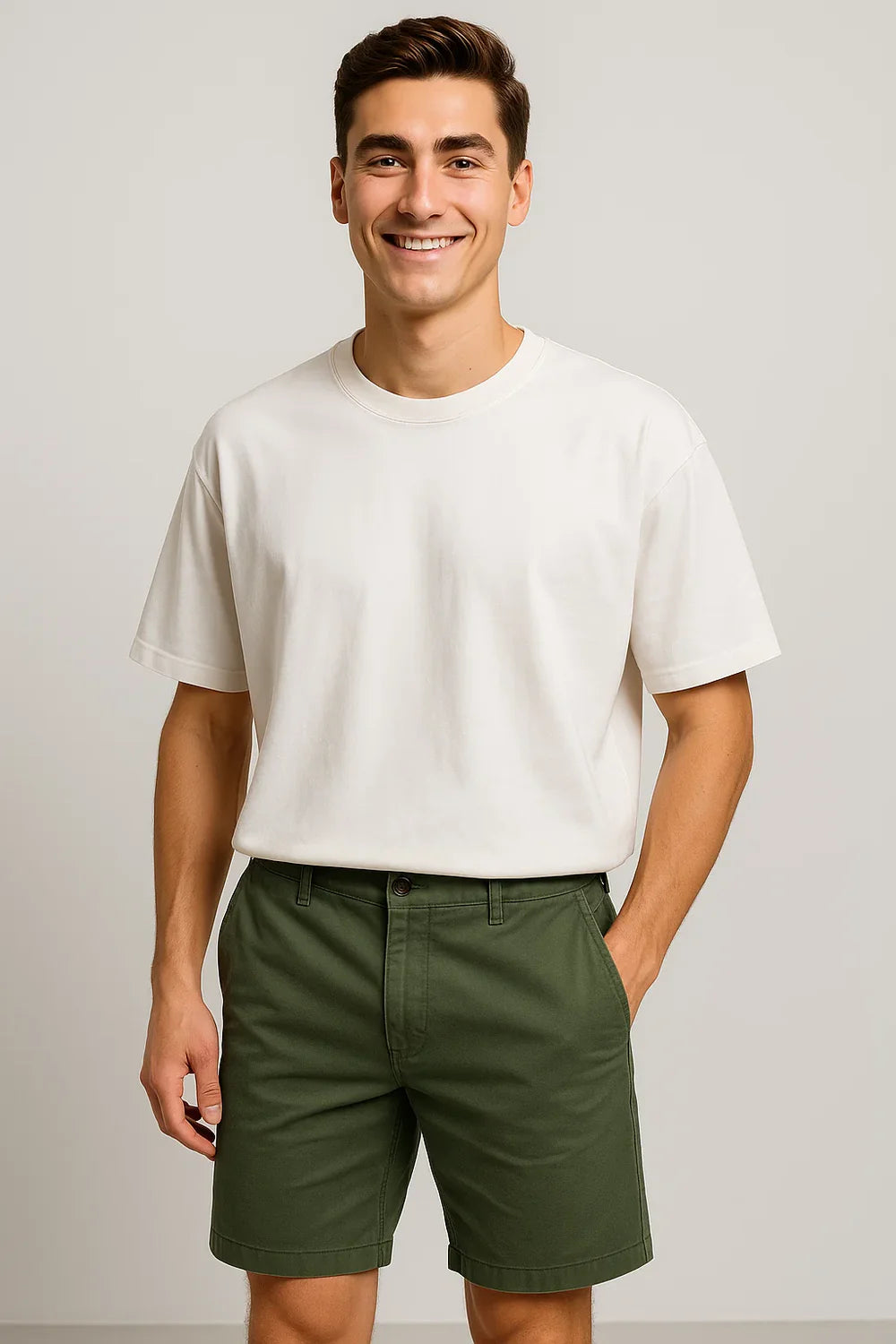 Short d'Été Décontracté Tendance pour Homme – Vert