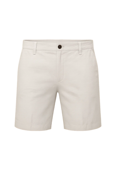 Short d'Été Tendance en Lin pour Homme – Blanc