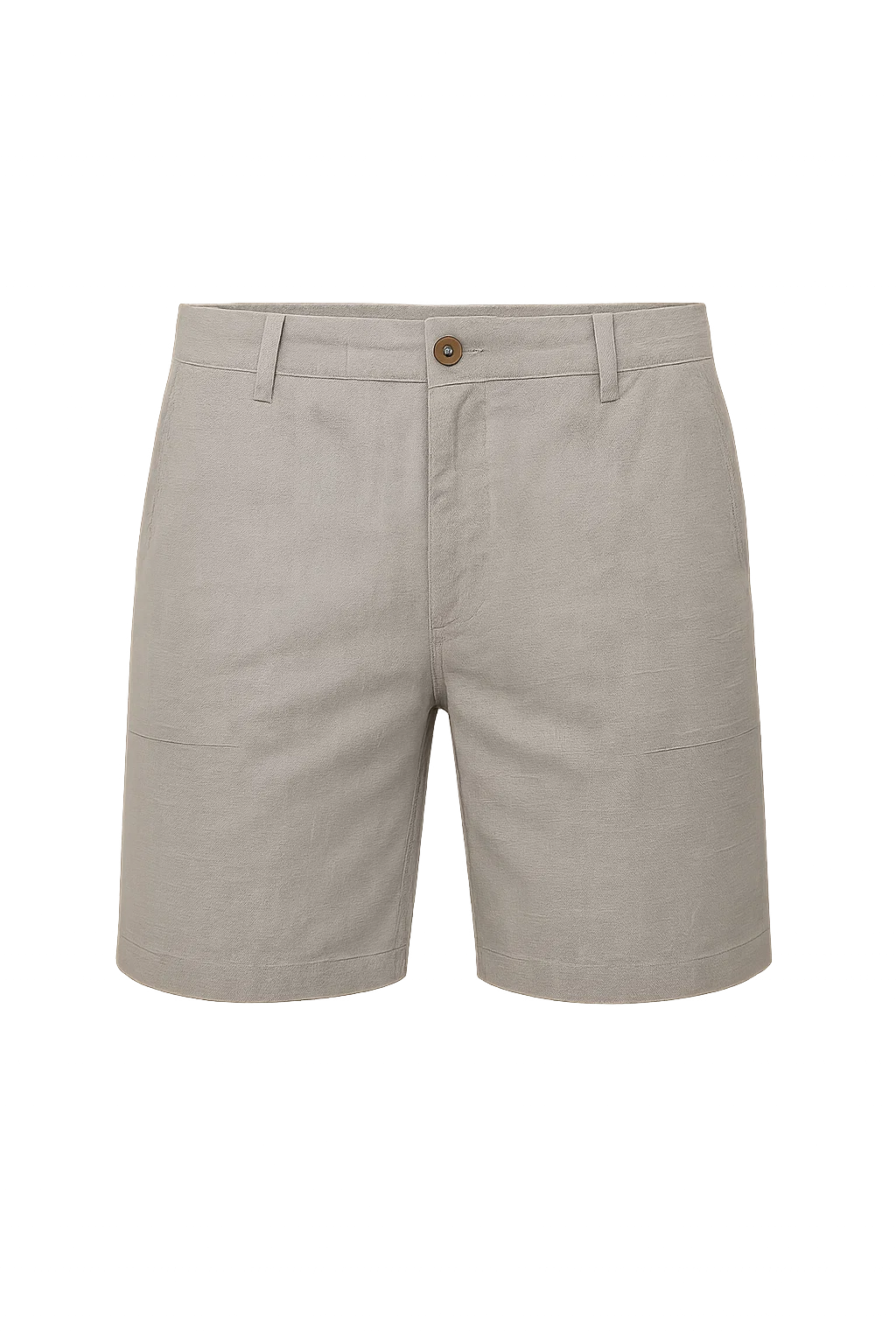 Short d'Été Tendance en Lin pour Homme – Gris