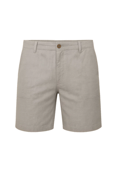 Short d'Été Tendance en Lin pour Homme – Gris