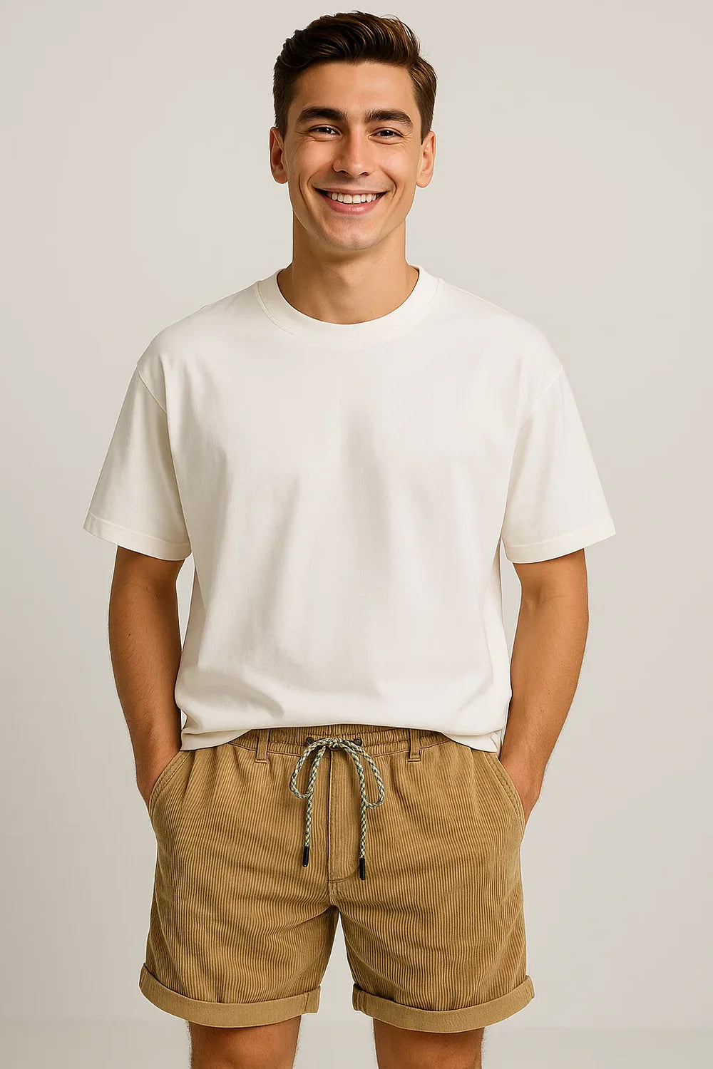 Short d'Été Tendance pour Homme – Kaki