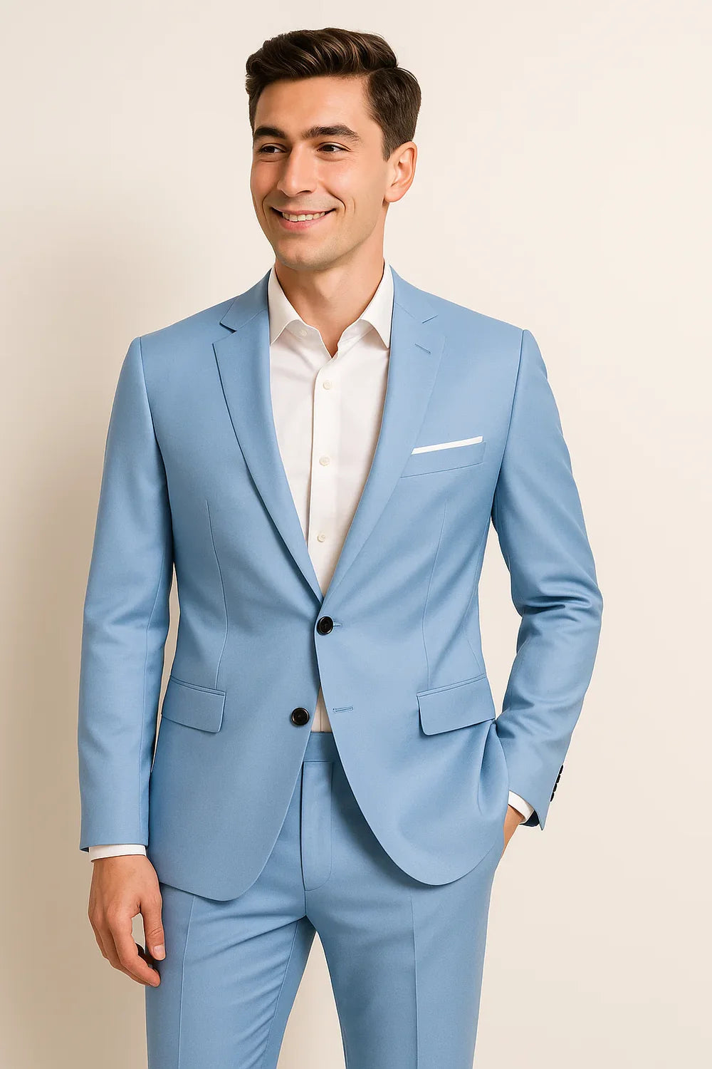 Costume Classique de Bureau pour Homme – Bleu