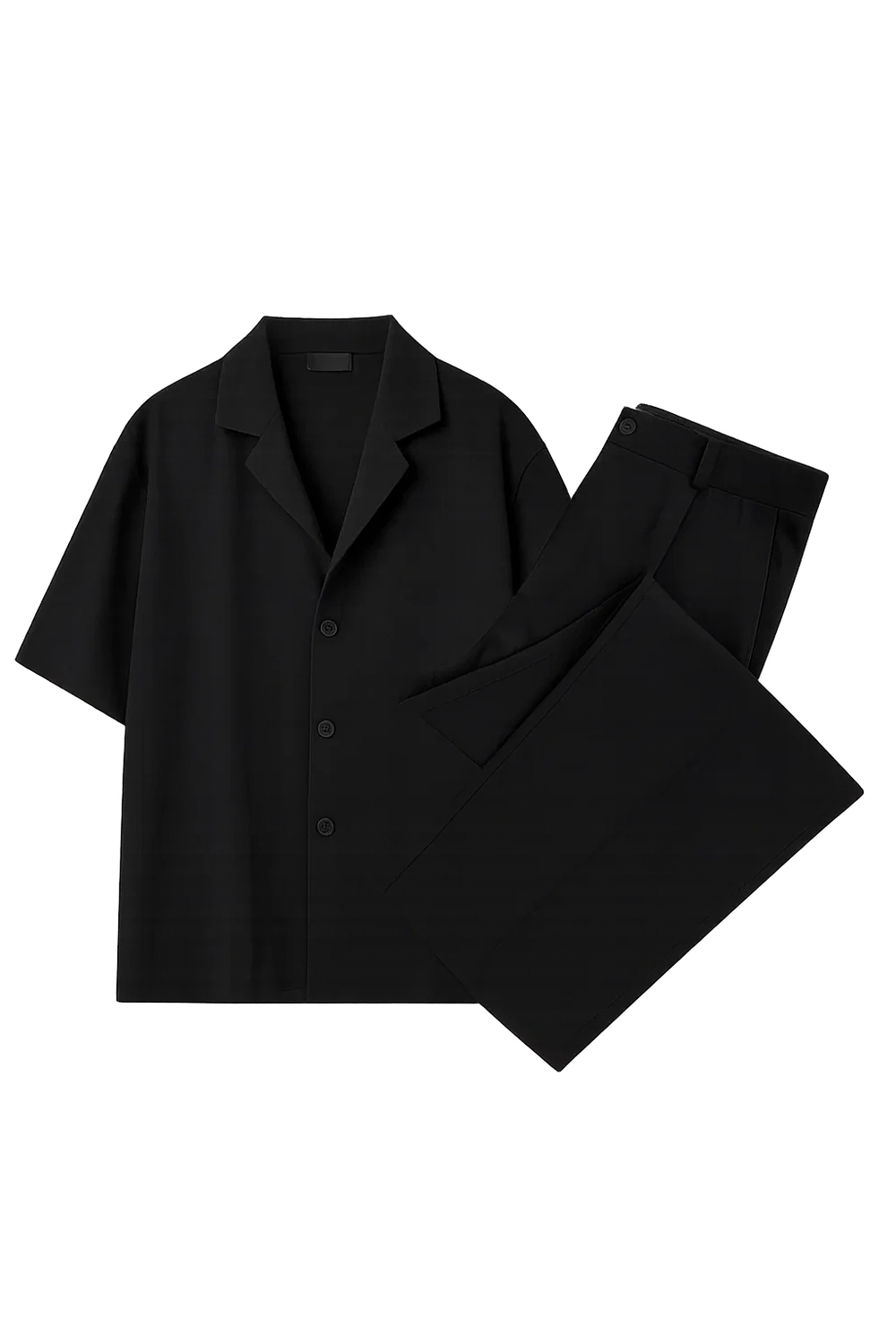 Ensemble en Lin pour Homme au Style Moderne – Noir