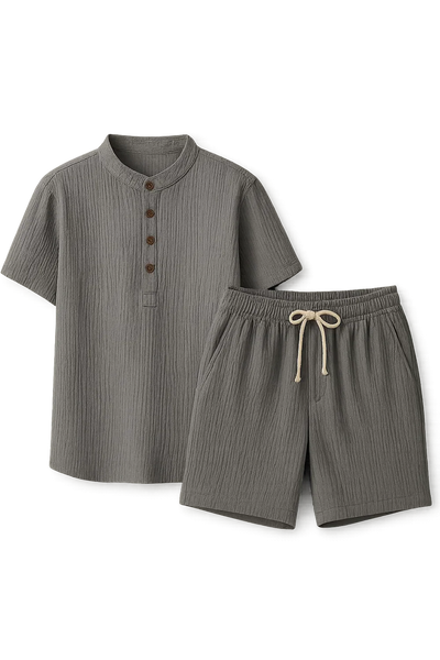 Ensemble d’été élégant pour hommes – Gris