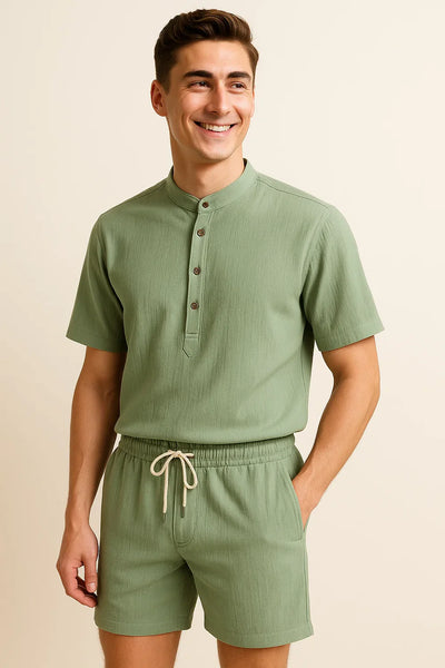 Ensemble d’été élégant pour hommes – Vert