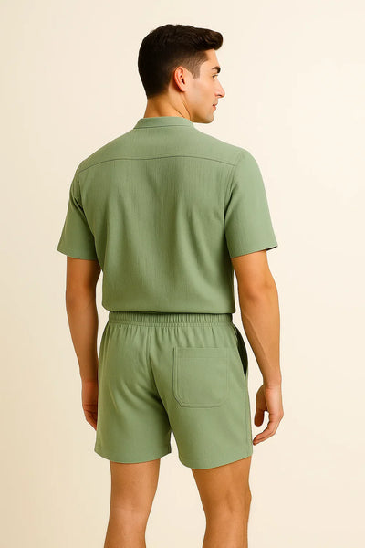 Ensemble d’été élégant pour hommes – Vert