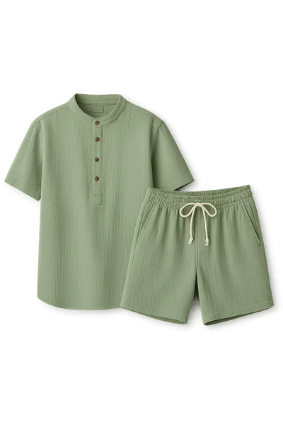 Ensemble d’été élégant pour hommes – Vert