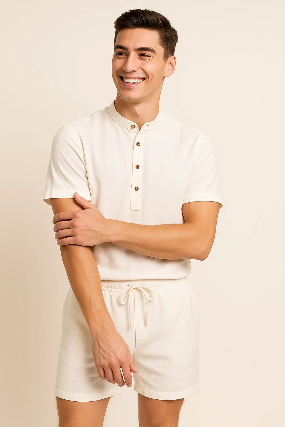 Ensemble d’été élégant pour hommes – Blanc