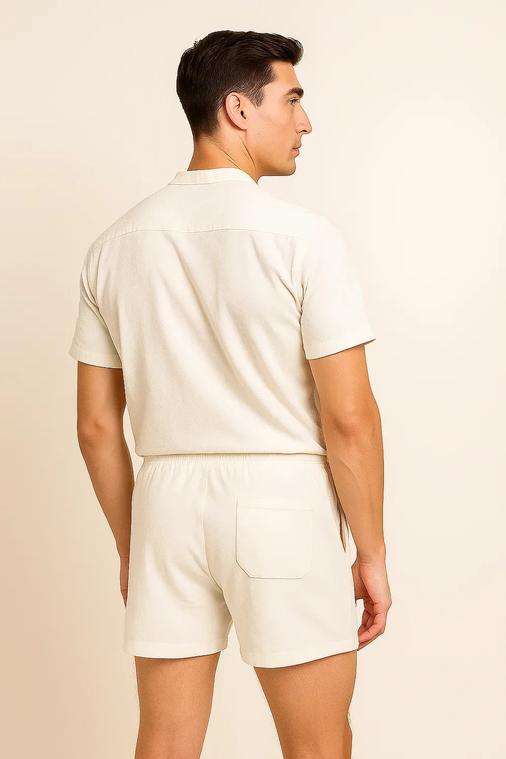 Ensemble d’été élégant pour hommes – Blanc