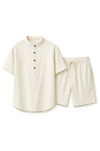 Ensemble d’été élégant pour hommes – Blanc