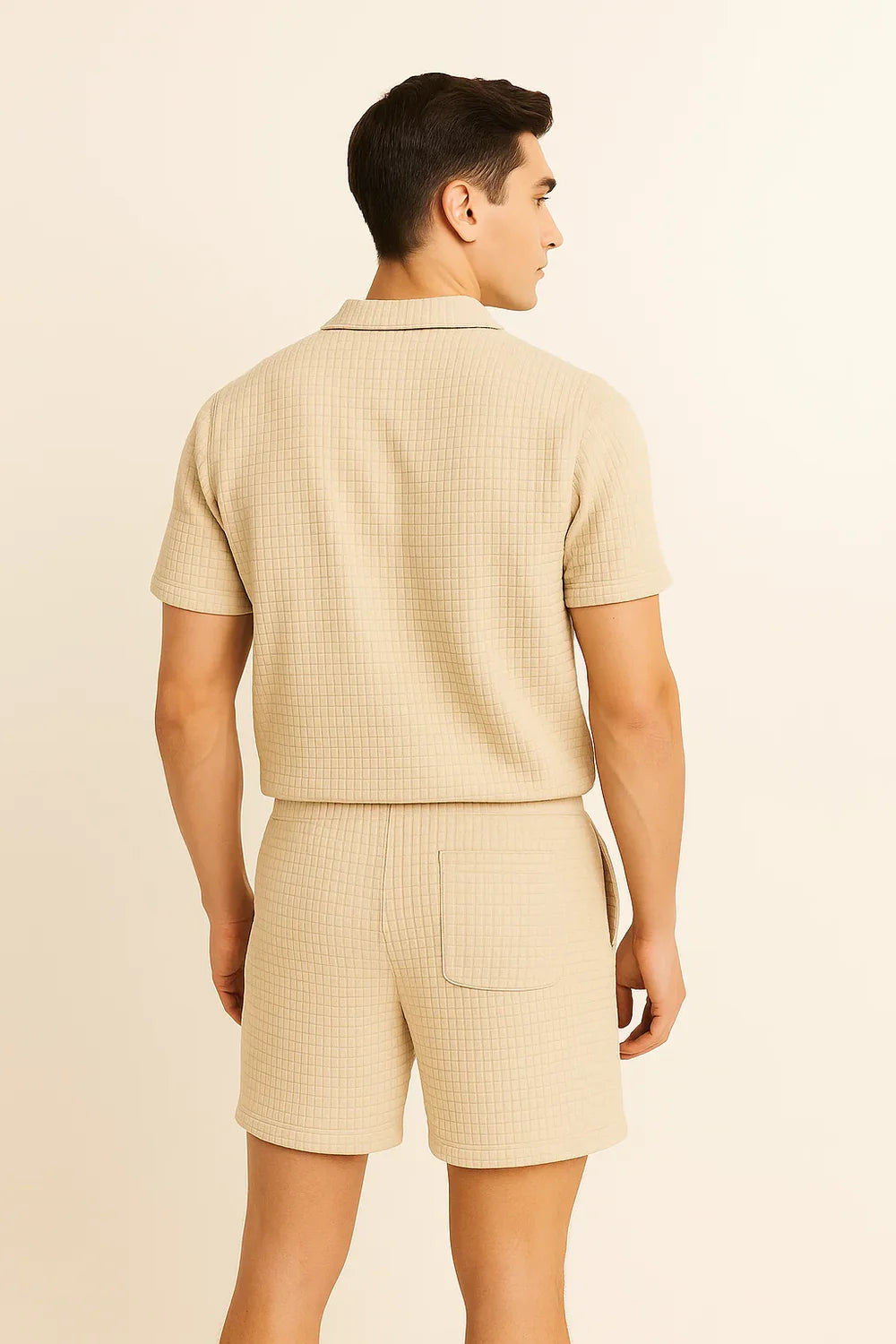 Tenue Estivale Tendance pour Homme – Beige