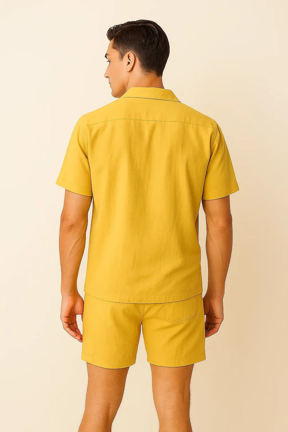 Ensemble Estival Tendance pour Homme – Jaune
