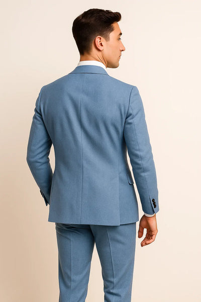 Costume Élégant Trois Pièces pour Homme – Bleu