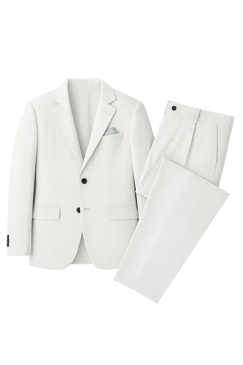 Costume Élégant Trois Pièces pour Homme – Blanc