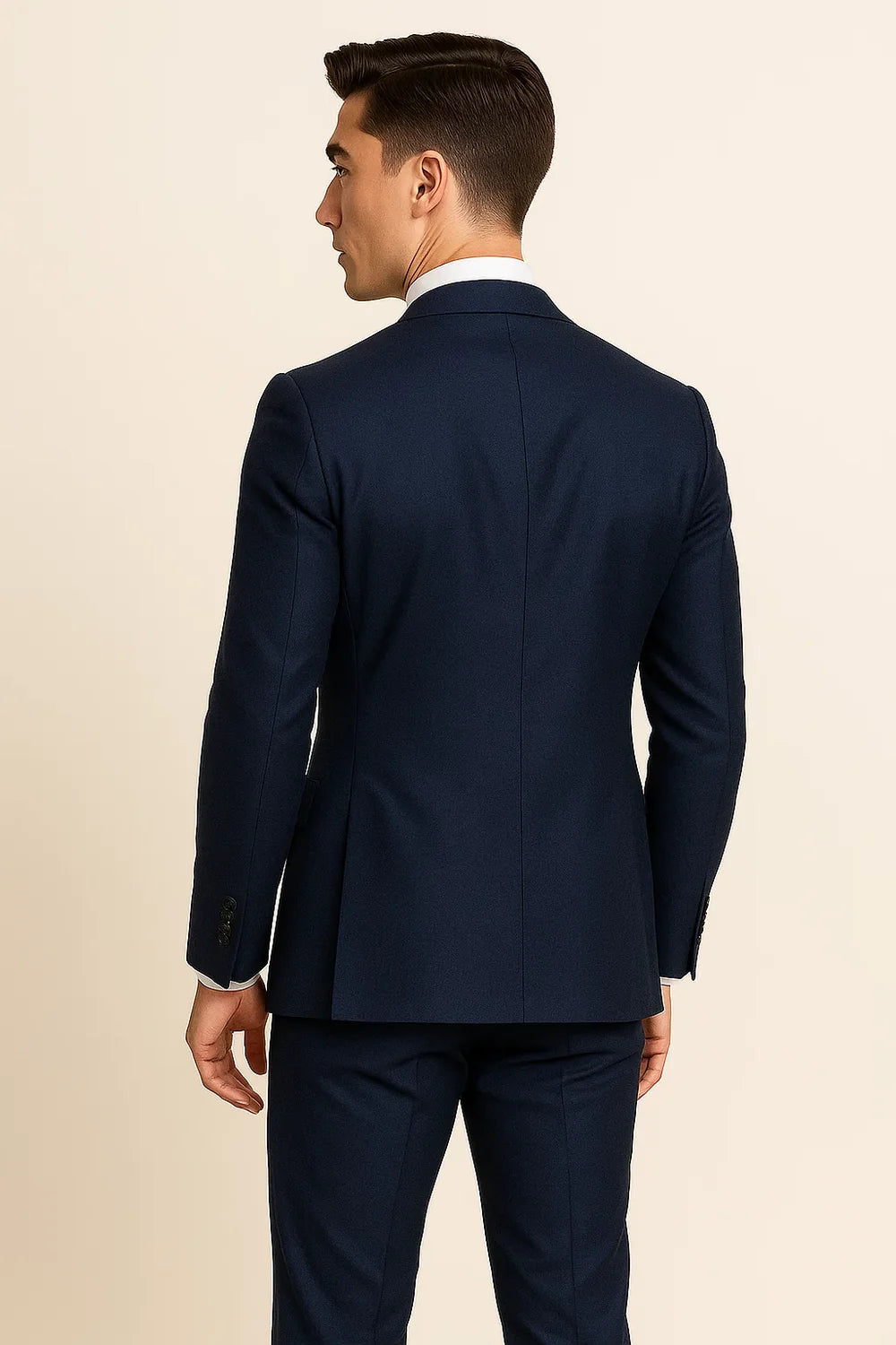 Costume Élégant Trois Pièces pour Homme – Bleu Marine