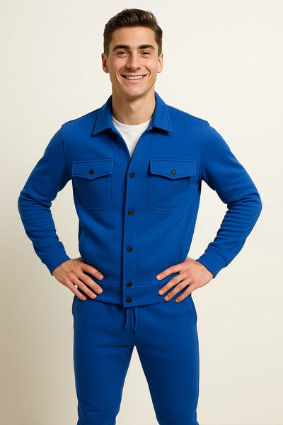 Ensemble pour Homme au Style Vintage – Bleu marine