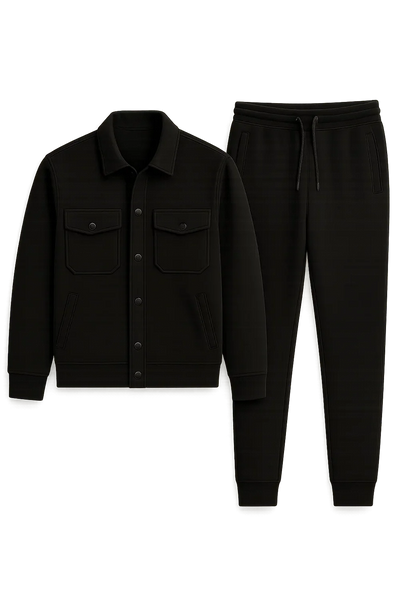 Ensemble pour Homme au Style Vintage – Noir