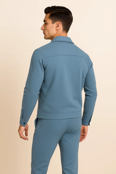 Ensemble pour Homme au Style Vintage – Bleu clair