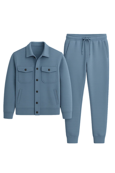 Ensemble pour Homme au Style Vintage – Bleu clair