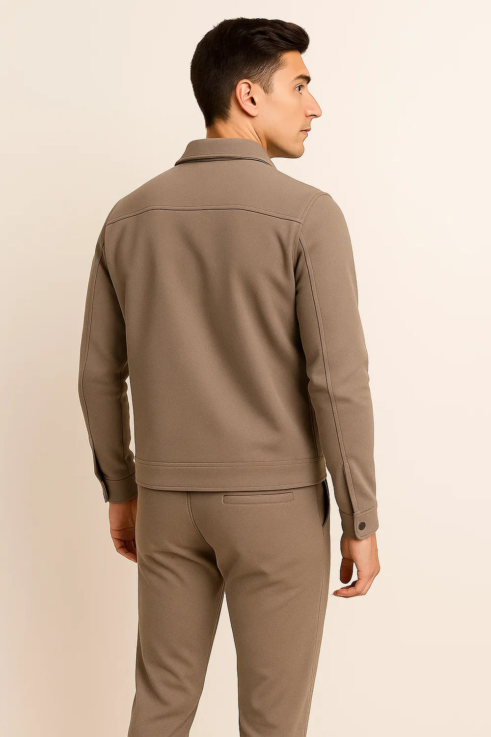 Ensemble pour Homme au Style Vintage – Beige