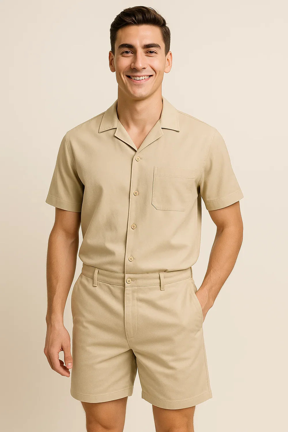 Ensemble pour Homme au Style Moderne – Beige