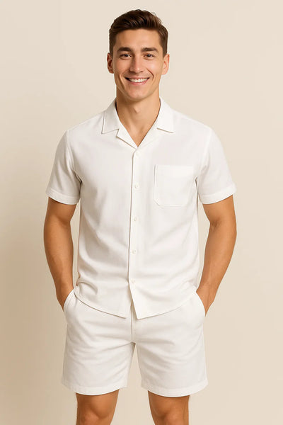 Ensemble pour Homme au Style Moderne – Blanc