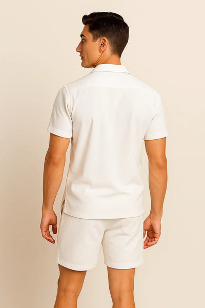 Ensemble pour Homme au Style Moderne – Blanc