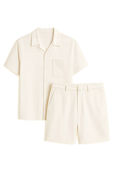 Ensemble pour Homme au Style Moderne – Blanc