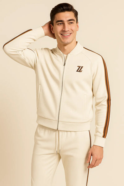 Ensemble élégant pour hommes – Polo et short – Beige