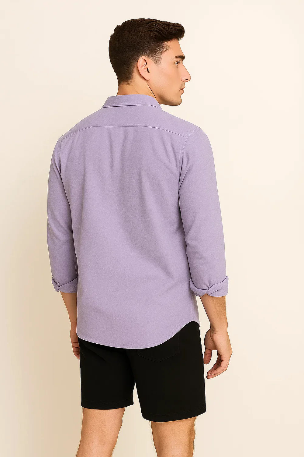 Chemise Oxford d'Été Élégante pour Homme – Violet