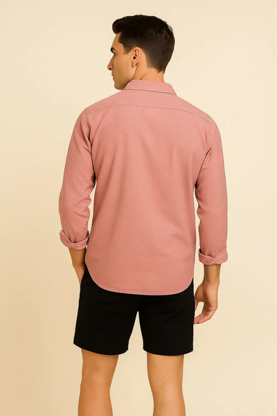 Chemise Oxford d'Été Élégante pour Homme – Rose
