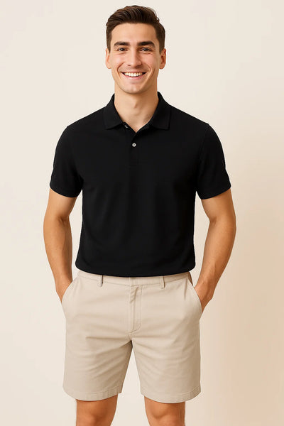 Polo Classique Tendance pour Homme – Noir