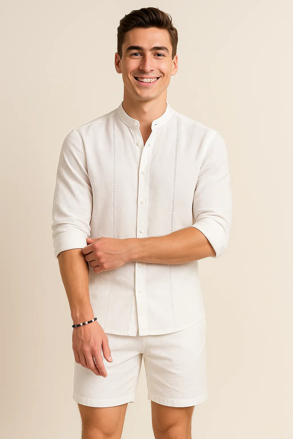 Chemise Élégante pour Homme – Blanc