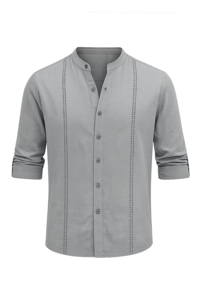 Chemise Élégante pour Homme – Gris clair