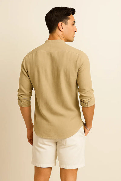 Chemise Élégante pour Homme – Kaki
