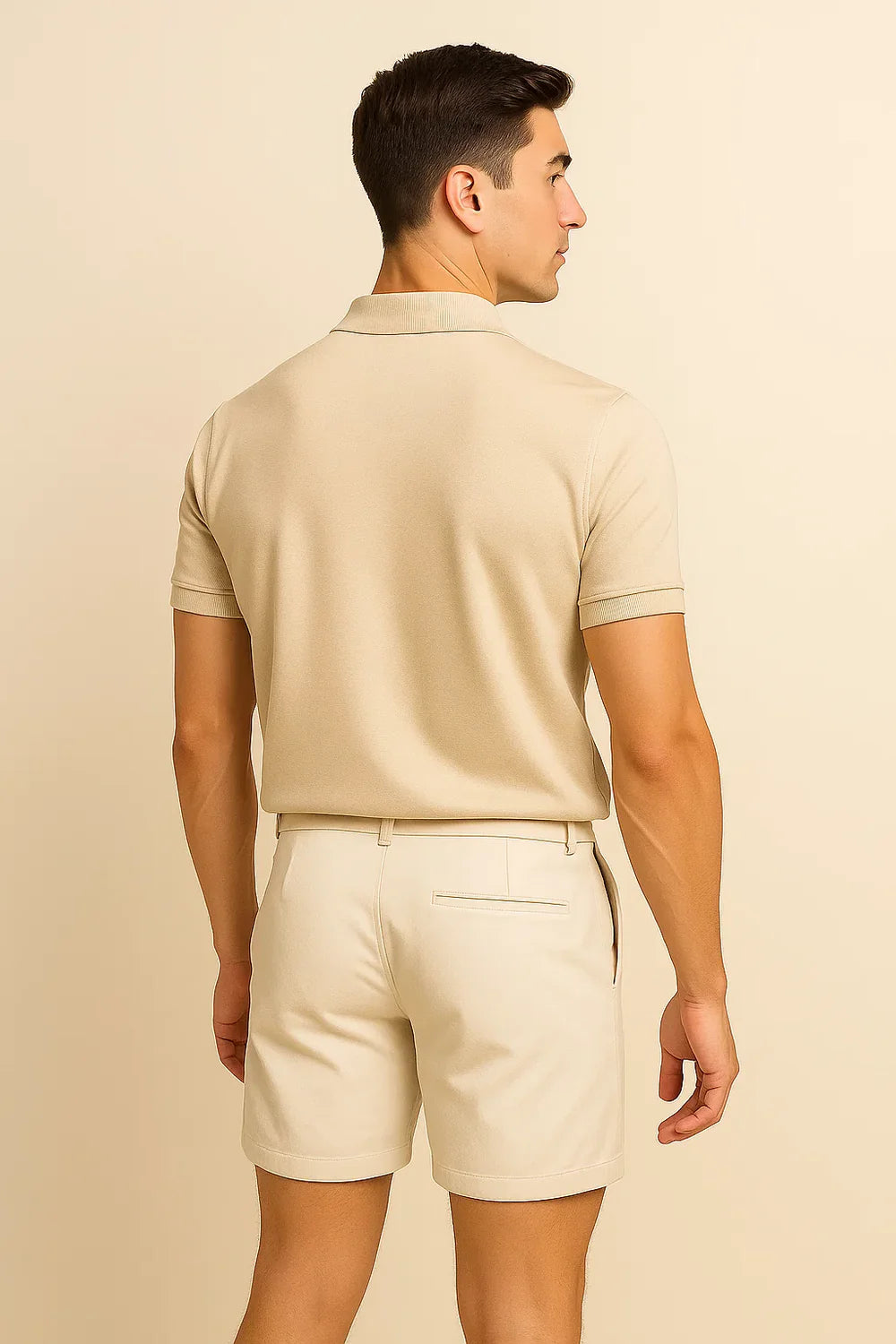 Polo Décontracté-Chic pour Homme – Kaki