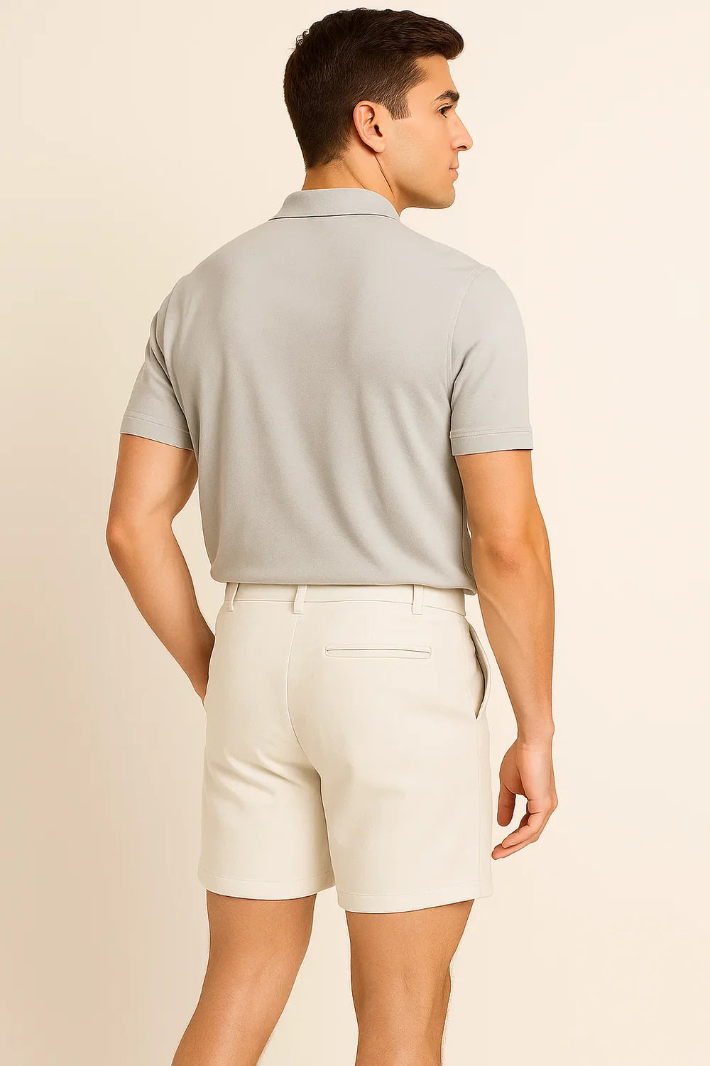 Polo Décontracté-Chic pour Homme – Gris clair
