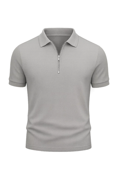 Polo Décontracté-Chic pour Homme – Gris clair