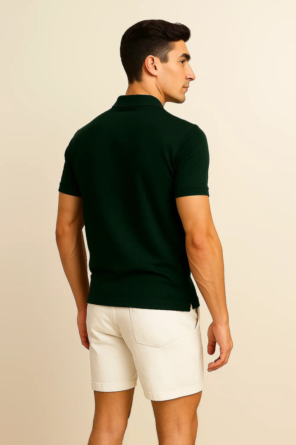 Polo Décontracté-Chic pour Homme – Vert foncé