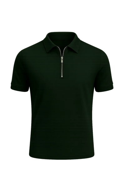 Polo Décontracté-Chic pour Homme – Vert foncé