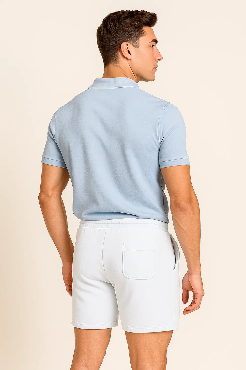 Polo Décontracté-Chic pour Homme – Bleu Clair