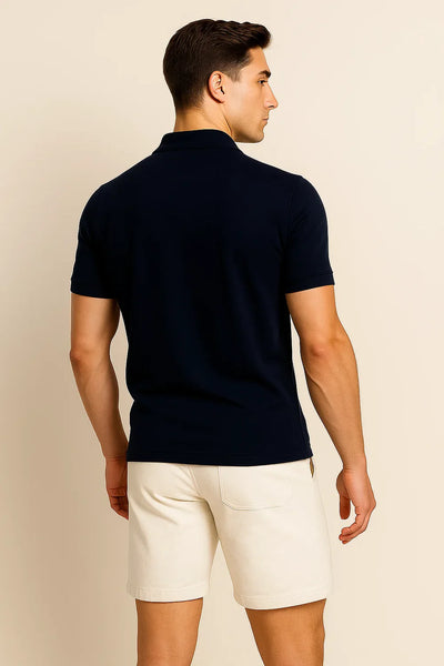 Polo Décontracté-Chic pour Homme – Bleu foncé