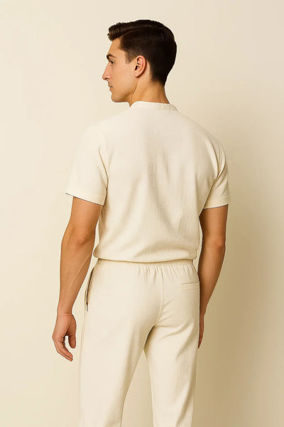Ensemble Décontracté Moderne pour Homme – Blanc
