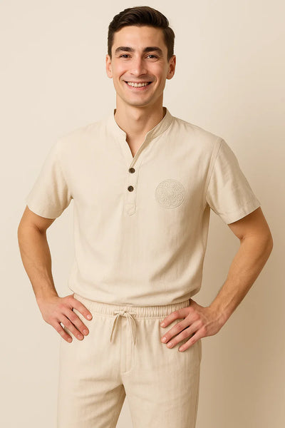 Ensemble Décontracté Moderne pour Homme – Beige