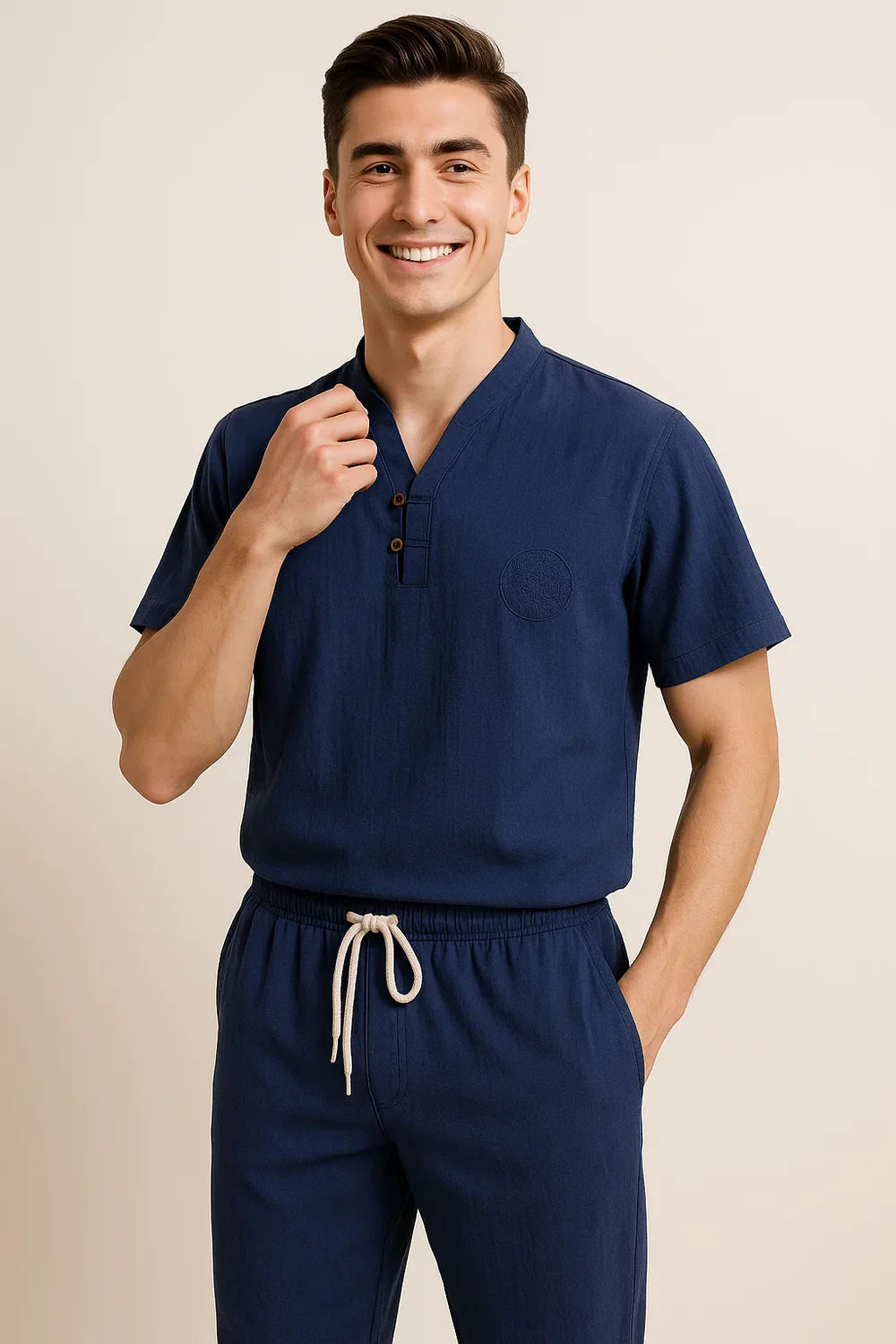 Ensemble Décontracté Moderne pour Homme – Bleu