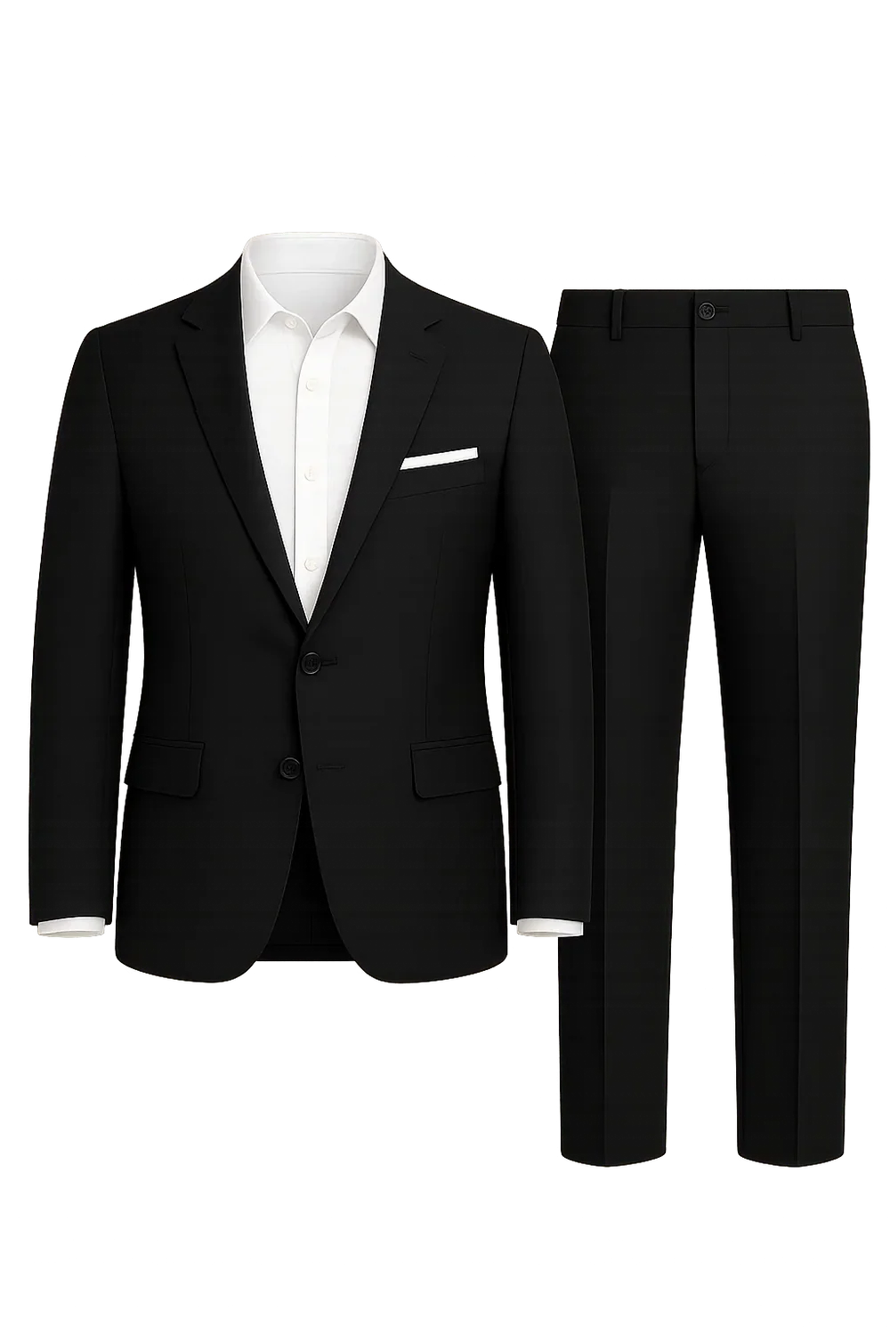 Costume Classique Ajusté pour Homme – Noir