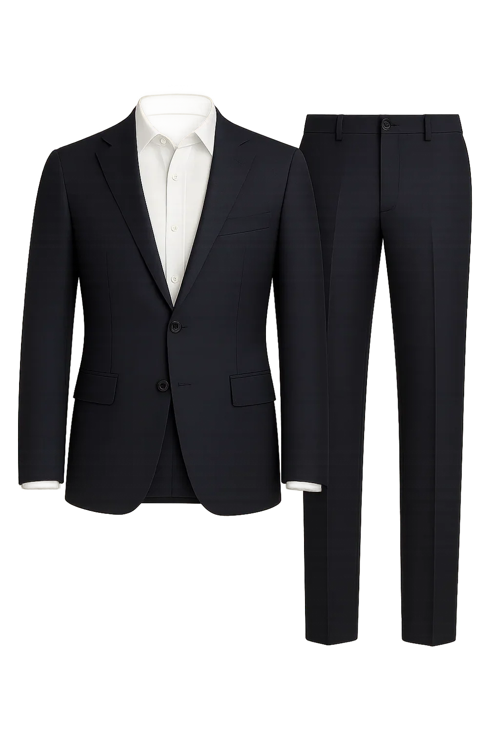 Costume Classique Ajusté pour Homme – Bleu marine