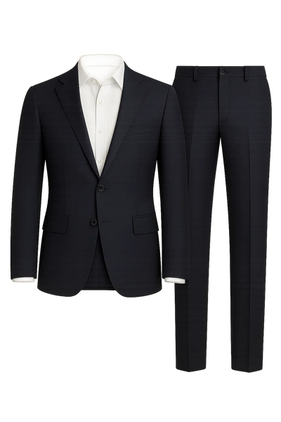 Costume Classique Ajusté pour Homme – Bleu marine