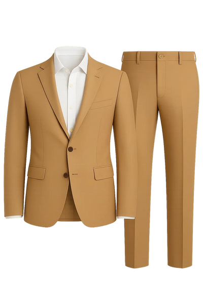 Costume Classique Ajusté pour Homme – Kaki